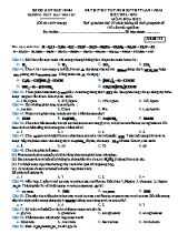 Đề thi thử Tốt nghiệp THPT môn Hóa học (Lần 1) - Mã đề 132 - Năm học 2022-2023 - Trường THPT Hàn Thuyên (Có đáp án)